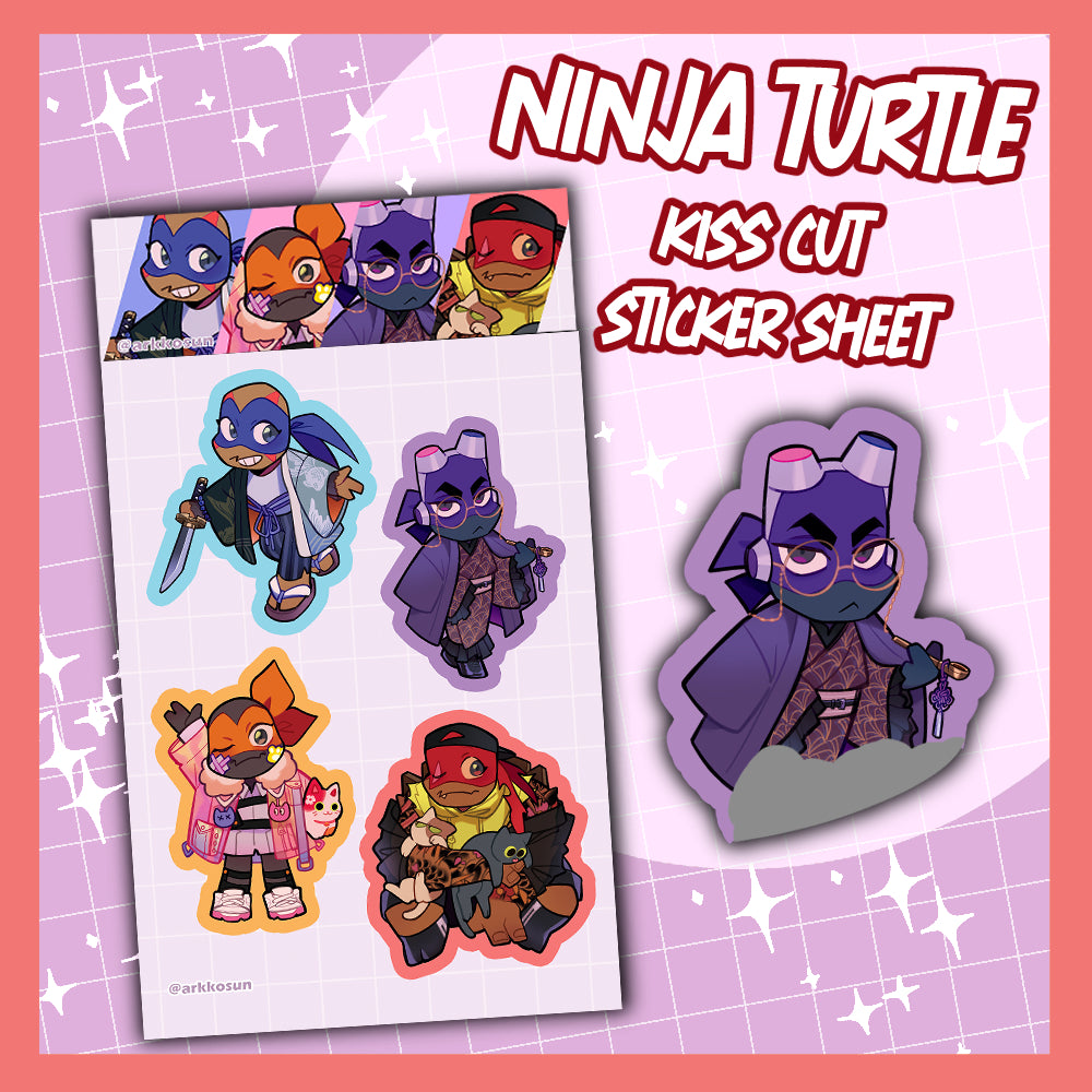 Ninja Turtle Sticker Sheet