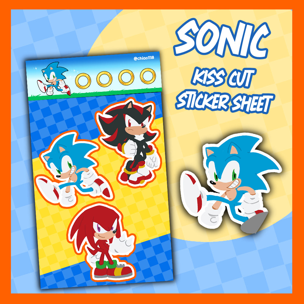 Sonic Sticker Sheet – SAcommeSassy