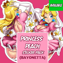 Load image into Gallery viewer, Princess Peach sticker pack (Bayonetta)
