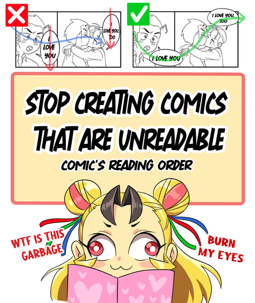 The more you know-Stop creating comic that are unreadable
