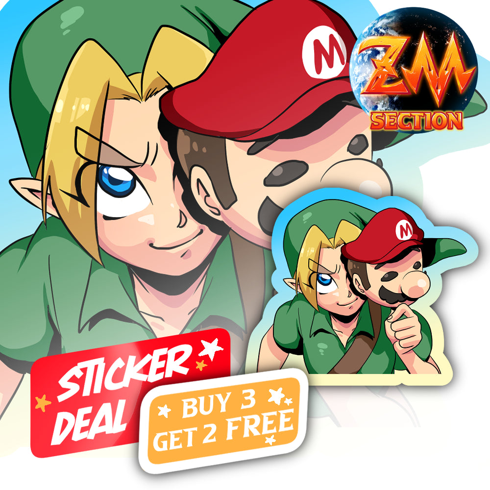 Sticker(ZM section)-Young Link with Mask – SAcommeSassy