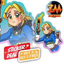 Load image into Gallery viewer, Sticker-(ZM section)Zelda with torch
