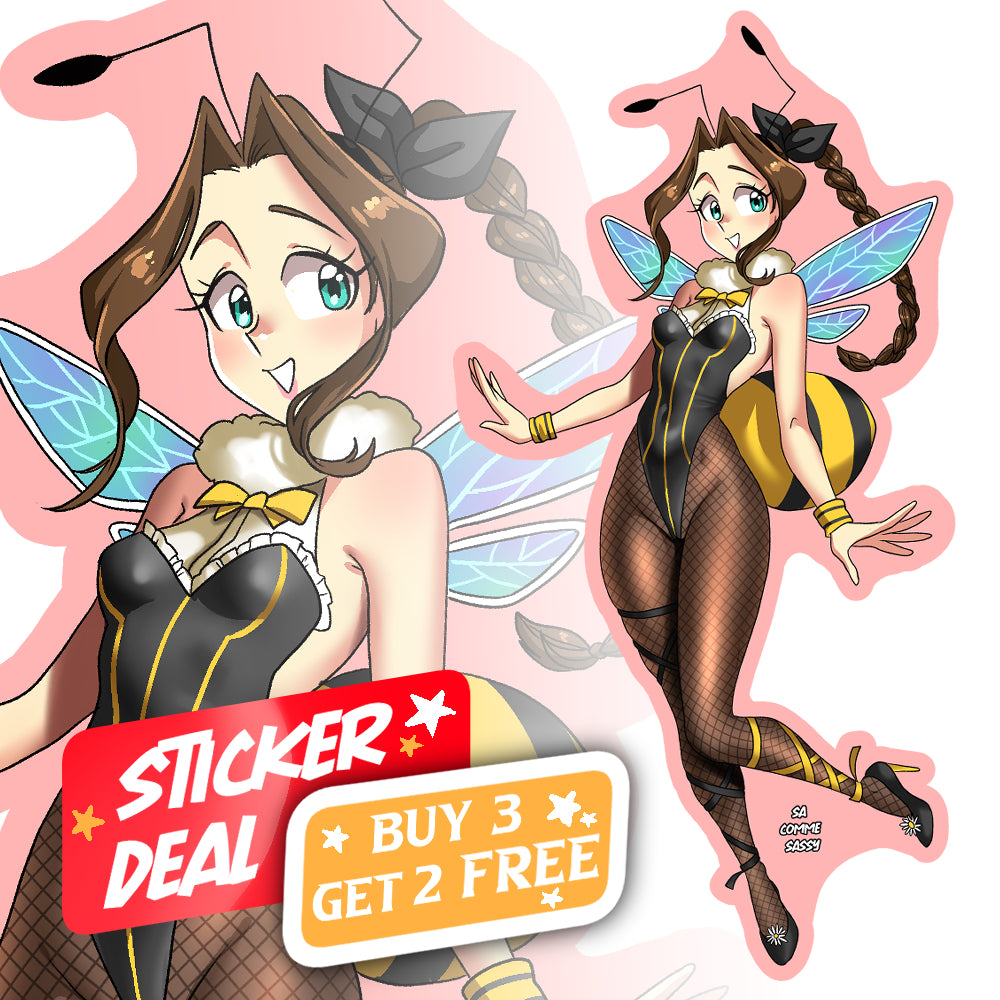 Sticker-Beezy Girl Aerith