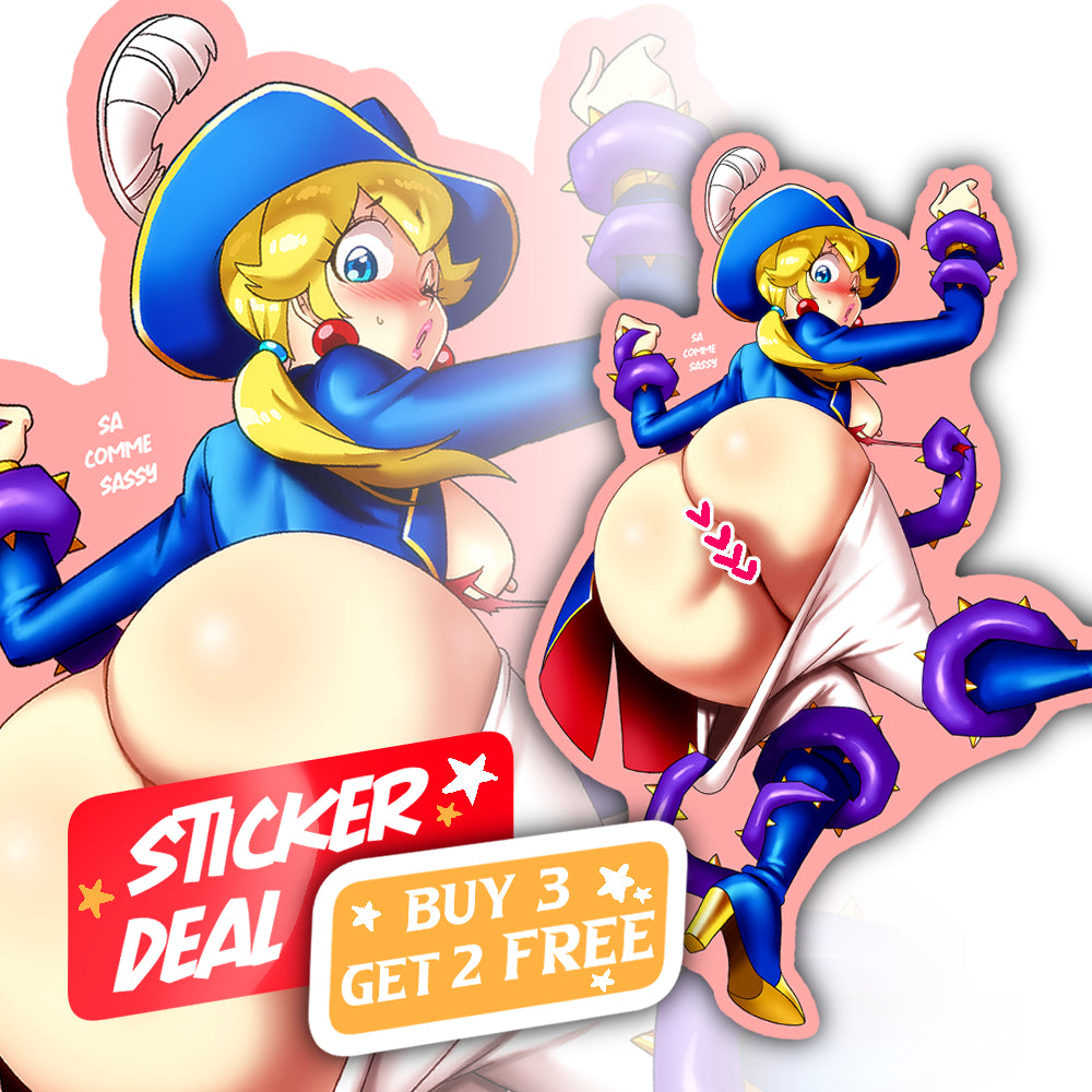 Sticker-Swordfighter Peach NSFW