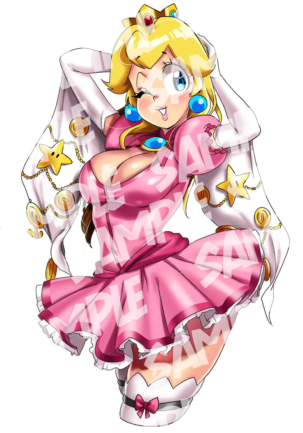 Princess Peach sticker pack (Bayonetta) – SAcommeSassy