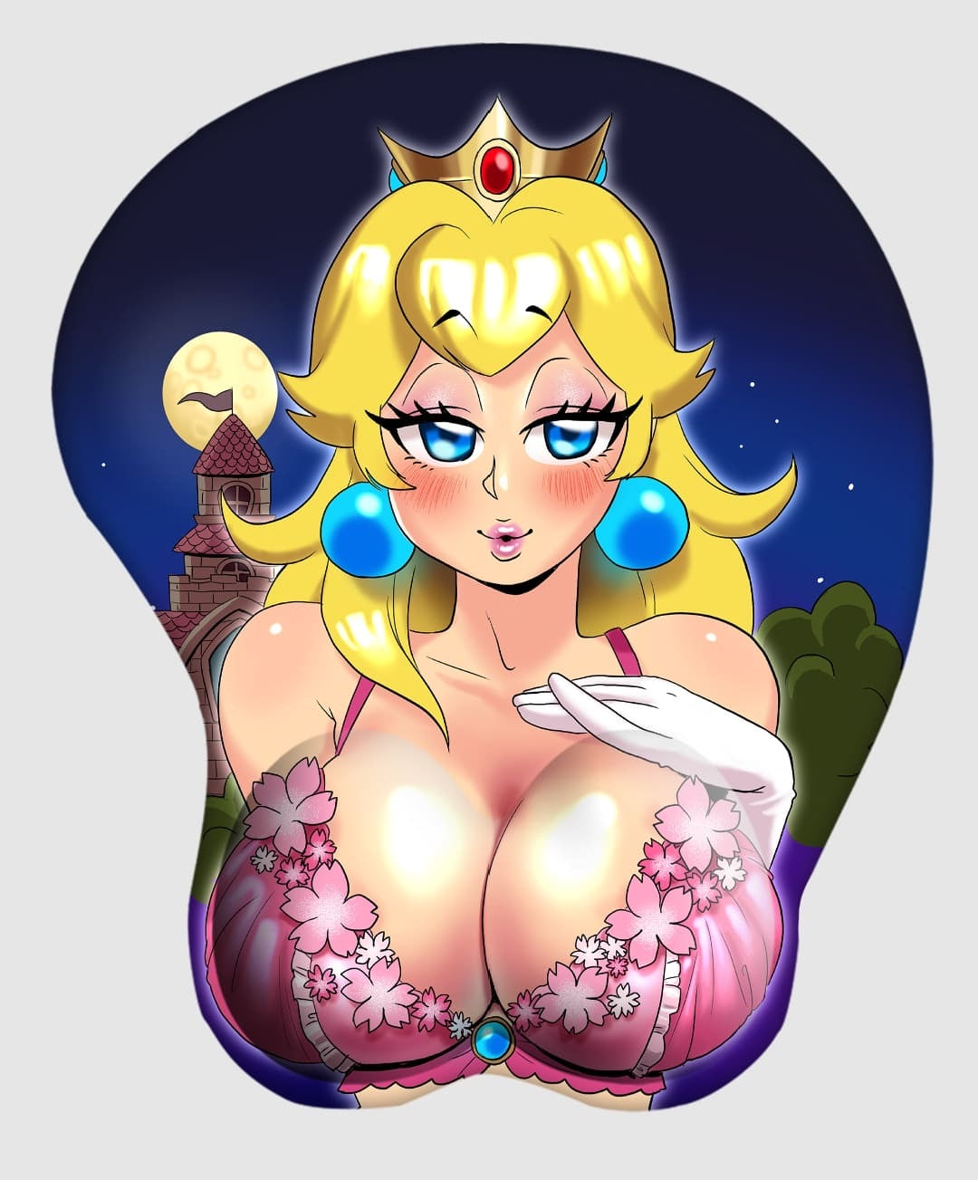 3D mousepad- Princess Peach (moonlight)