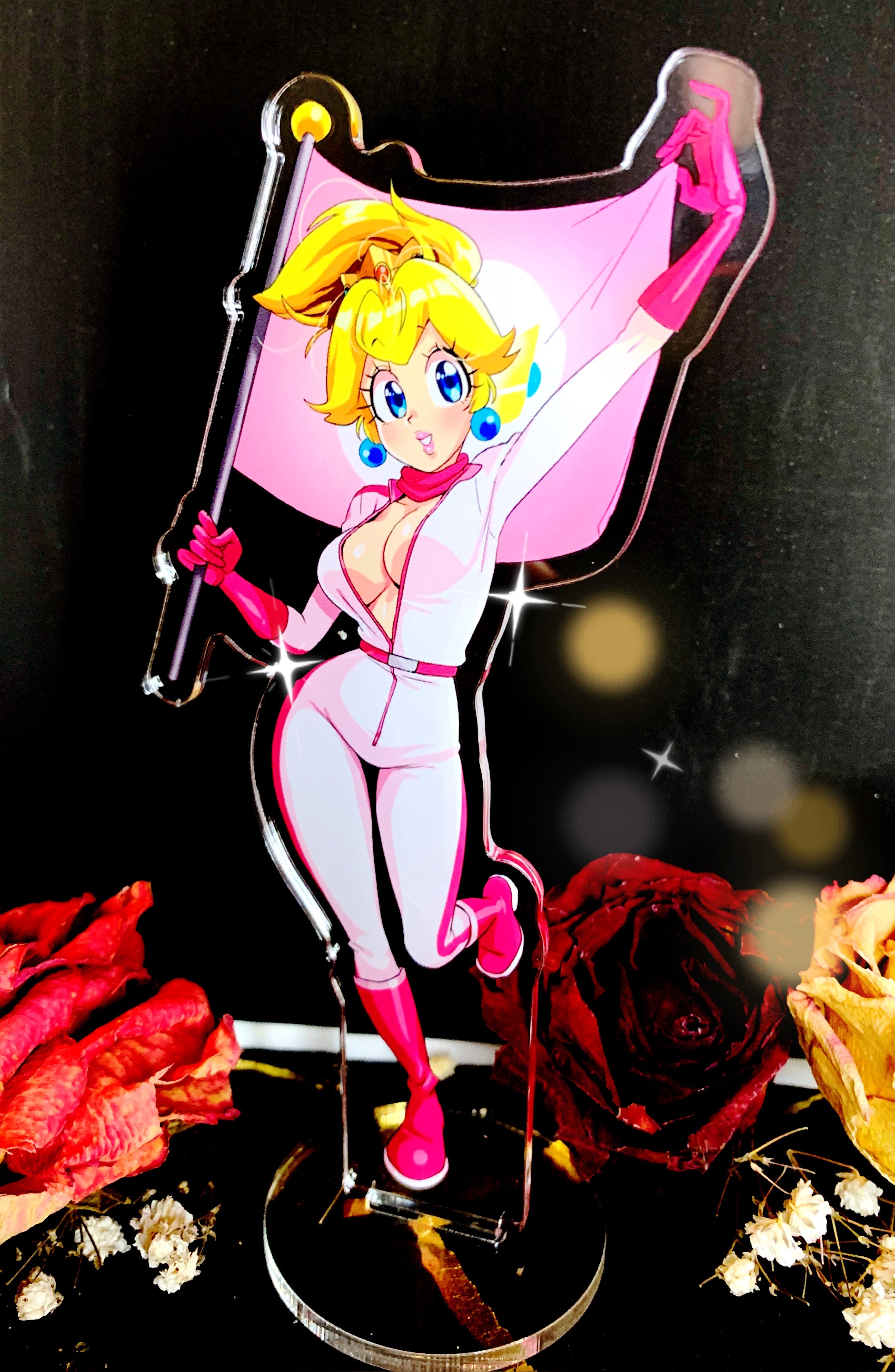 Racing Girls acrylic stand-Peach (preorder bonus not available)