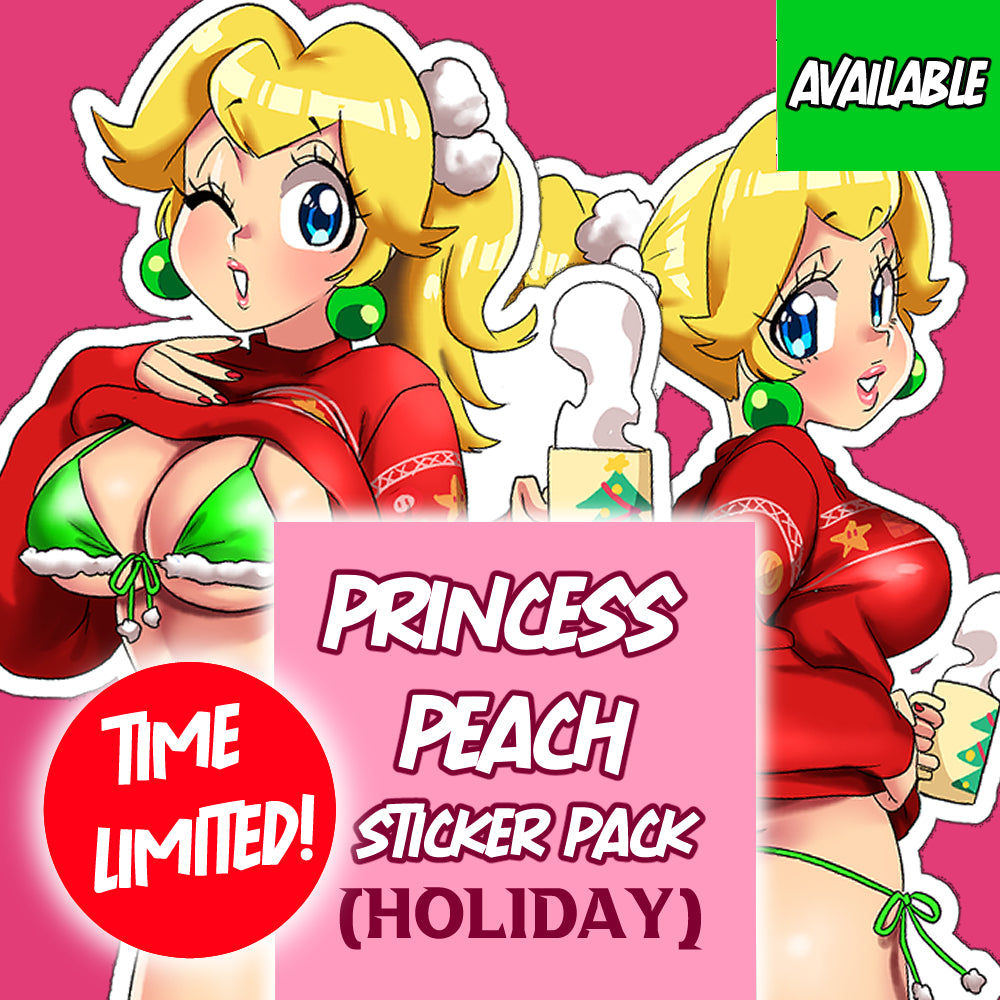 Princess Peach sticker pack (Holiday) (time limited sale)