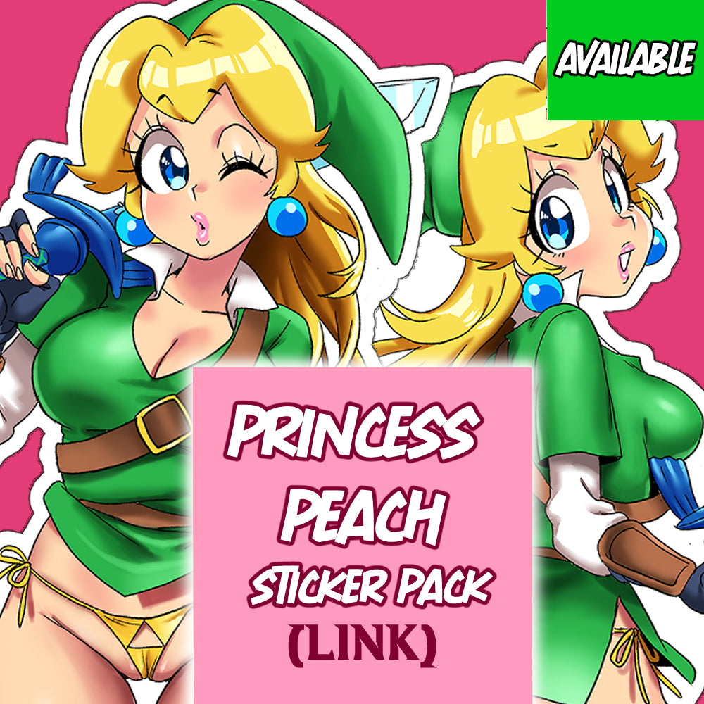 Princess Peach sticker pack (Link)