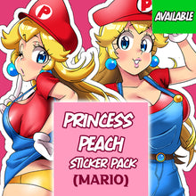 Load image into Gallery viewer, Princess Peach sticker pack (Mario)

