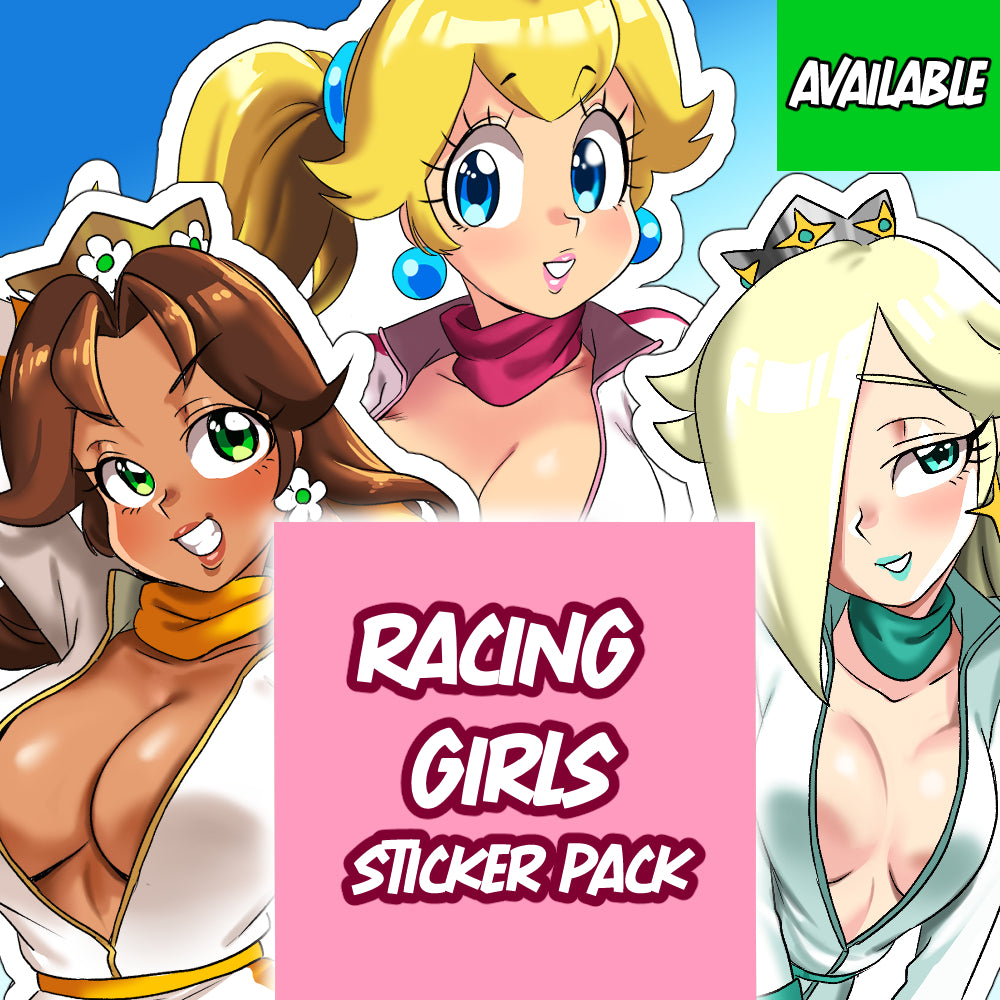 Racing Girls stiker pack